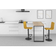 90° arm. pivot. tafel (+ voet - excl blad) 800mmx5
