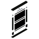 Horizontaal H-profiel PRH10V 4m alu zwart