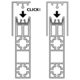Cadro Clip voor afdekprofielen AvanTech YOU / Actro YOU / Actro 5D zwart