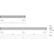 Greep RILLE BA160 L190 aluminium geborsteld zwart