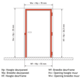 Xinnix X2 kit kopstuk wit breedte 980mm openduwen