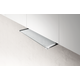 Glass out inbouw afvoer rvs + glas 90 cm