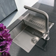 LR spoelbak 1534R RVS 555X440