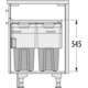 Hailo Laundry Carrier k.50 2x33l wit