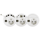 Evoline circle 80  kabeldoorvoer (6) wit