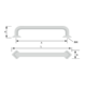Greep tower square cc 160mm zwart mat ijzerkleur