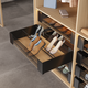Chic line schoenrek antraciet b.700-800mm