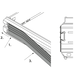 Afdekprofiel, Aluminiumkleurig, 1136 mm