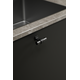 Knop bond 50x38,5 mat zwart/gunmetal