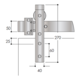 Casa schuifdeurset staal zwart 100kg l.2100mm voor deurbladbreedte 910-1000mm
