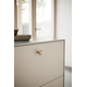 Knop chateau ø30x30 zamak geborsteld goud
