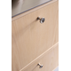 Knop chateau ø30x30 zamak RVS-look