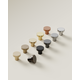 Knop DOT Ø30 H26 messing geborsteld goud