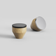 Knop MELURA ø30 h28 eik + zwart