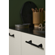 Greep Delta ba160 l204 zamak mat zwart
