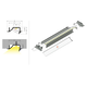 Led profiel diagonal10 C 4050 geanodiseerd