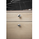 Knop dome 49.8x35.9x25,6 zamak RVS-look