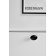 Knop dome 49.8x35.9x25,6 zamak mat zwart
