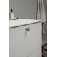 Knop DOT Ø30 H26 zamak rvs-look