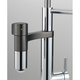 Vital - Filtersysteem met beweegbare uitloop / Chroom-Gun metal