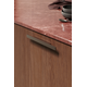 Greep facet ba96 l220 alu mat brons