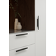 Greep facet ba96 l220 alu mat zwart