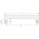 Greep flat ba192 l206 zamak mat zwart