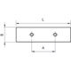 Knop track ba32 l50 alu geborsteld goud
