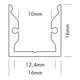 S line led profiel standaard zwart 3000mm