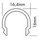 S line cover rond opaal 2000mm