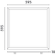 Infinity led Panel 230V vierkant 3000K