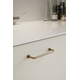 Greep LOUNGE BA128 L142 gepatineerd messing