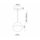 Mime-S pendel led zwart 11W 230V 2700K 900lm