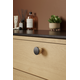 Knop MELURA ø30 h28 eik + zwart