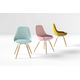 Nuba L zetel donker hout/zwart/mystic grijs