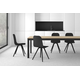 Nuba stoel hout licht getint-staal epoxy wit/bekle