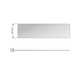 Chic line front/rugset  glas l. 770  h.161  d.4mm