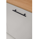Greep PEN BA128 L183 gietijzer mat zwart