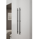 Greep REEV BA640 L760 Aluminium Mat zwart