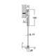 Runway schuifdeurset staal zwart 80kg l.2400mm voor deurbladbreedte 1130-1250mm