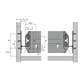 Ladegeleiders Quadro Duplex 60 (set), Silent System compatibel, Push to open compatibel, maat X  = 13mm, 372 mm, links en rechts