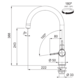 Maris Water Hub - 3 in 1 set met zwenkbare uitloop / Side Lever / Goud / Boiler 4 liter