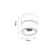 Tilt ledspot 230V Ø75mm