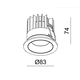 Led trend Round zwart mat 3000K 9W 230 V
