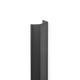 Greep WING BA1120-384 L1200 aluminium geborsteld zwart