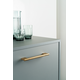 Greep POINT BA320 L356 aluminium geborsteld zwart