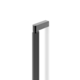 Greep BROOKLYN BA528-1056 L1066 aluminium titanium zwart