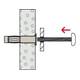 Hollewandplug Fischer HM4 x 45S met metrische schroef