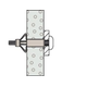 Hollewandplug Fischer HM4 x 45S met metrische schroef
