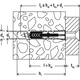 Plug fischer duopower 10 x 50mm (doos 50st)